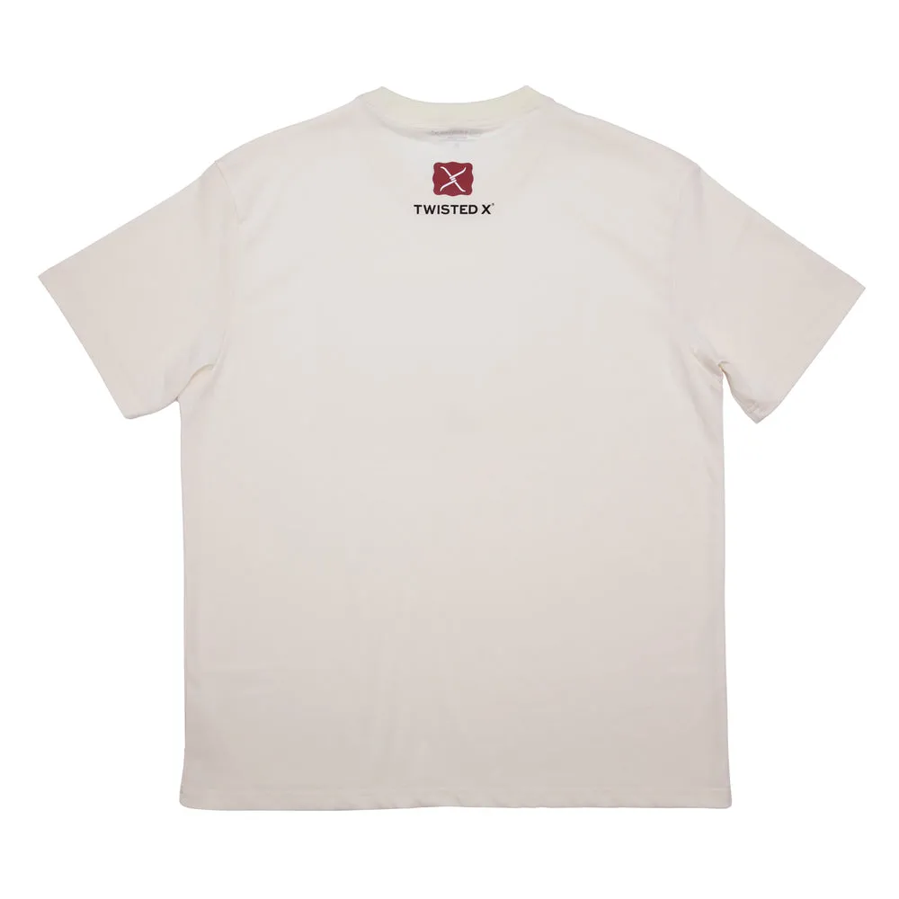 Twisted X Cream Patch T-Shirt