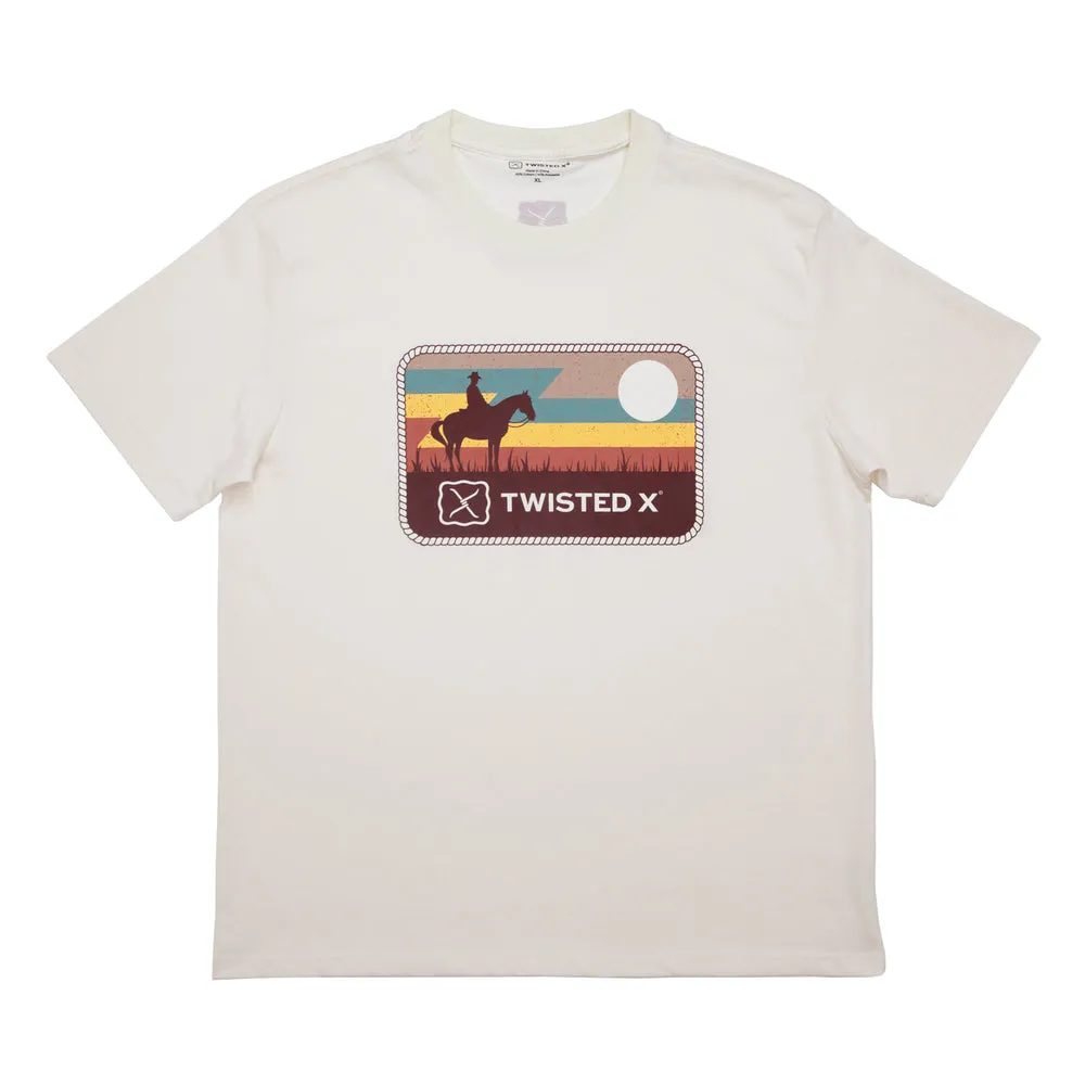 Twisted X Cream Patch T-Shirt