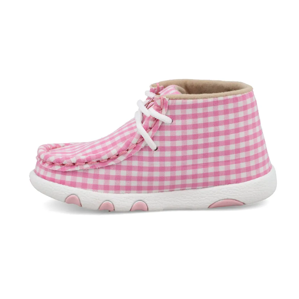 Twisted X Chukka Driving Moc Pink / White
