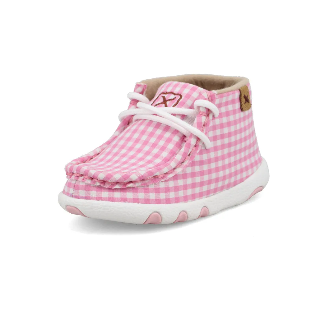 Twisted X Chukka Driving Moc Pink / White