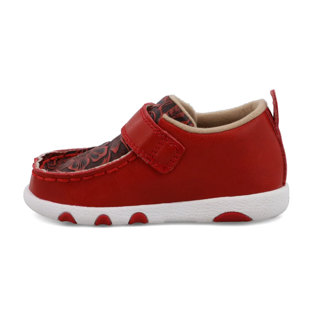 Twisted X Driving Moc Cherry Red / Tooled Red