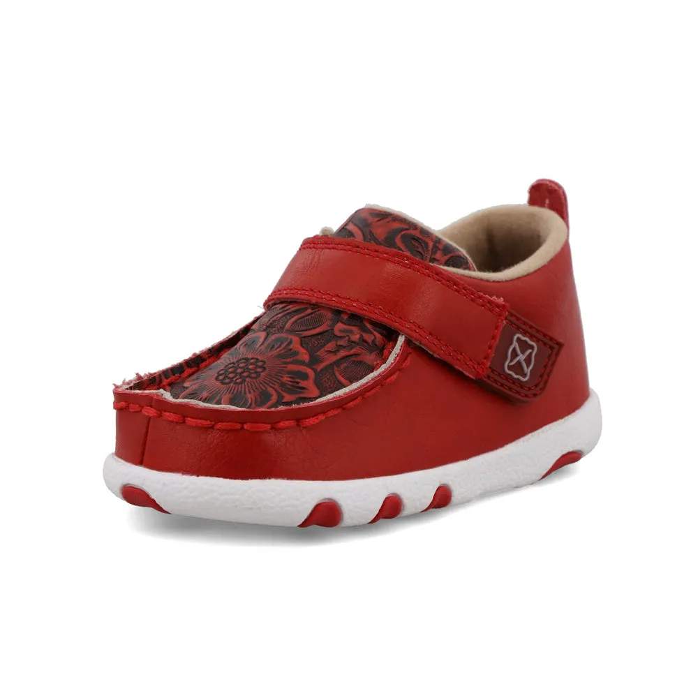 Twisted X Driving Moc Cherry Red / Tooled Red