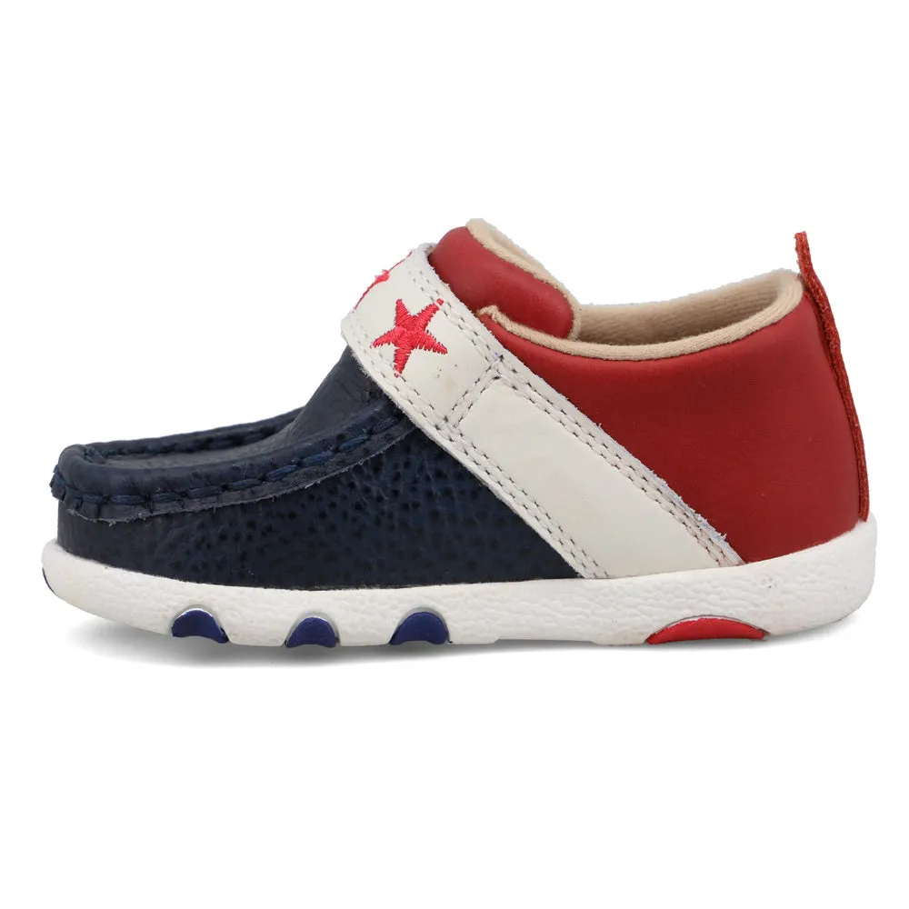 Twisted X Driving Moc Red, White, / Blue