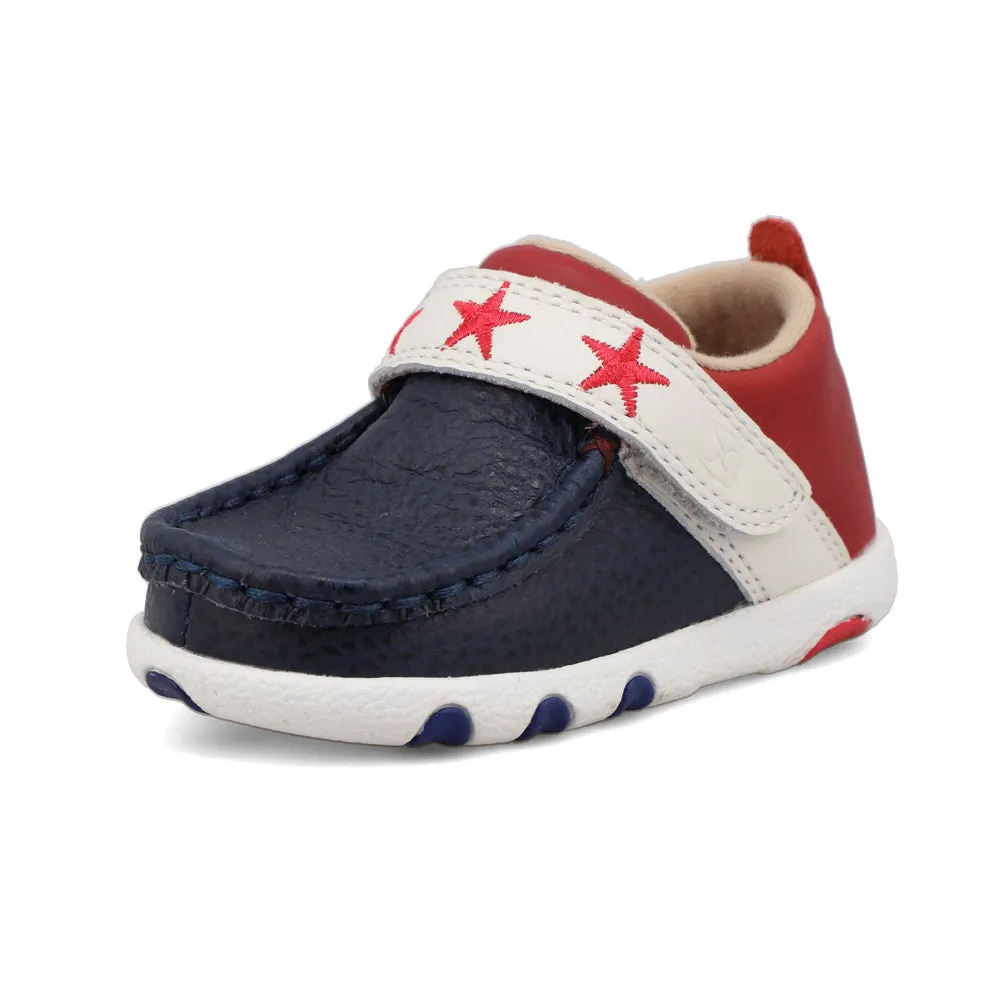 Twisted X Driving Moc Red, White, / Blue