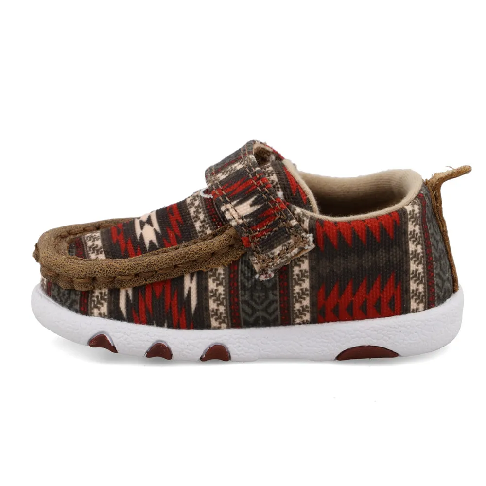Twisted X Hooey® Driving Moc Red Aztec