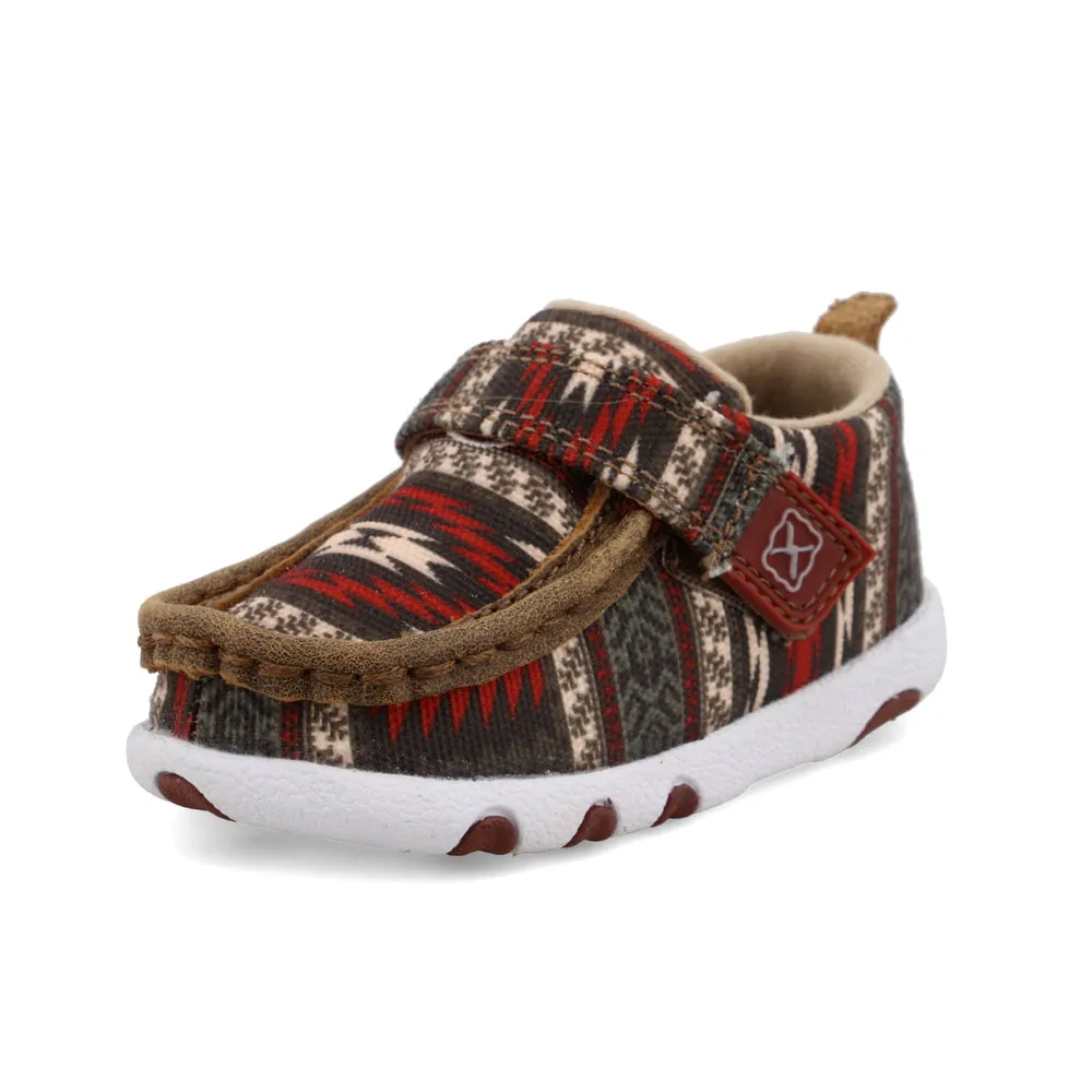 Twisted X Hooey® Driving Moc Red Aztec