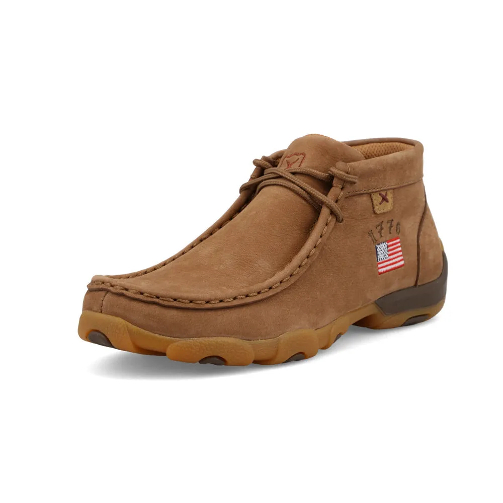 Twisted X Chukka Driving Moc Camel / American Flag