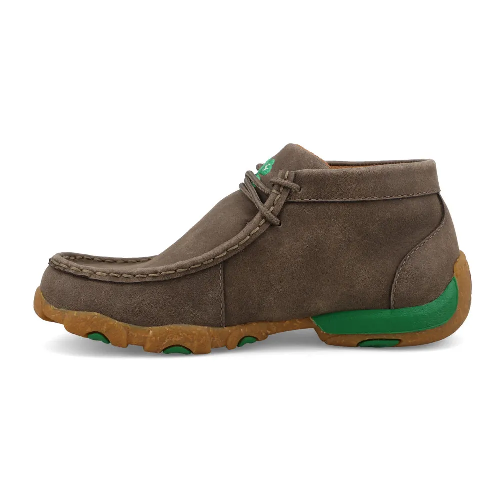Twisted X Chukka Driving Moc Deep Taupe / Kelly Green