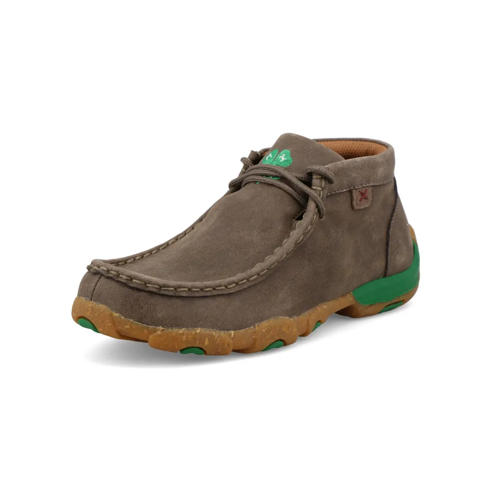 Twisted X Chukka Driving Moc Deep Taupe / Kelly Green