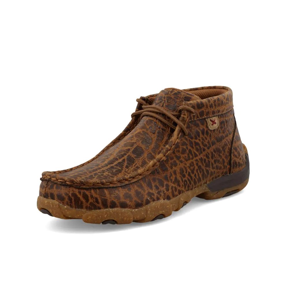 Twisted X Chukka Driving Moc Golden Elephant Print