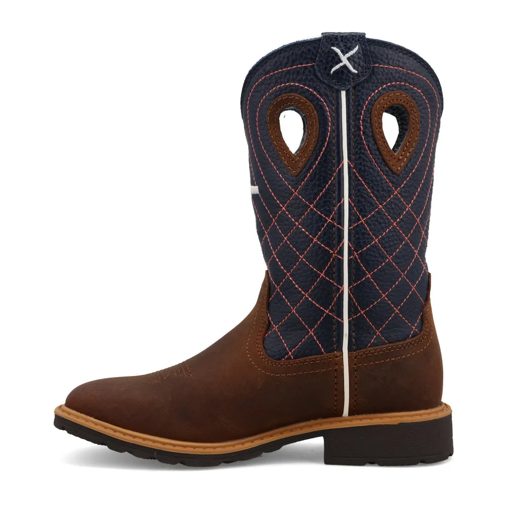 Twisted X Cowboy Work Mocha / Navy