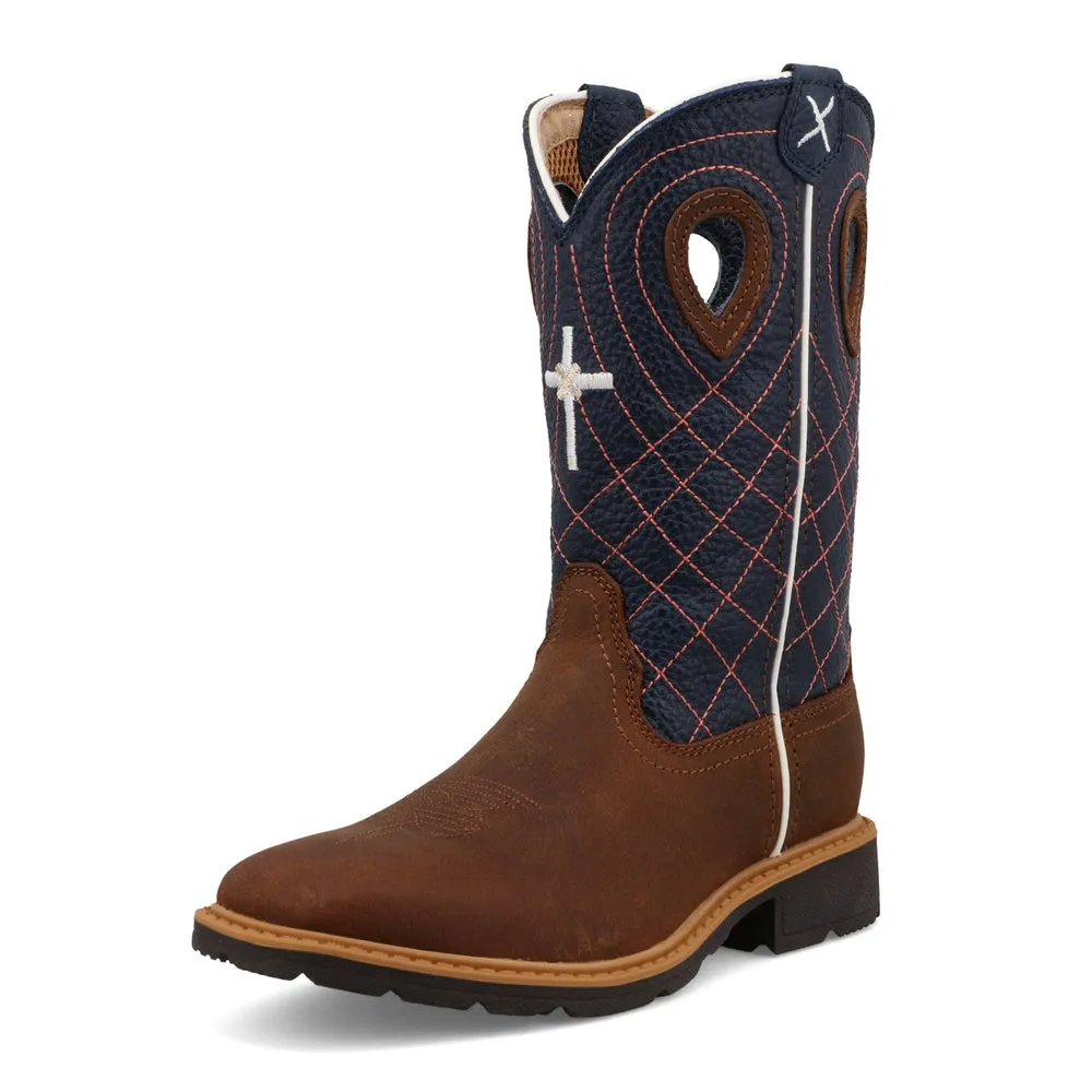 Twisted X Cowboy Work Mocha / Navy