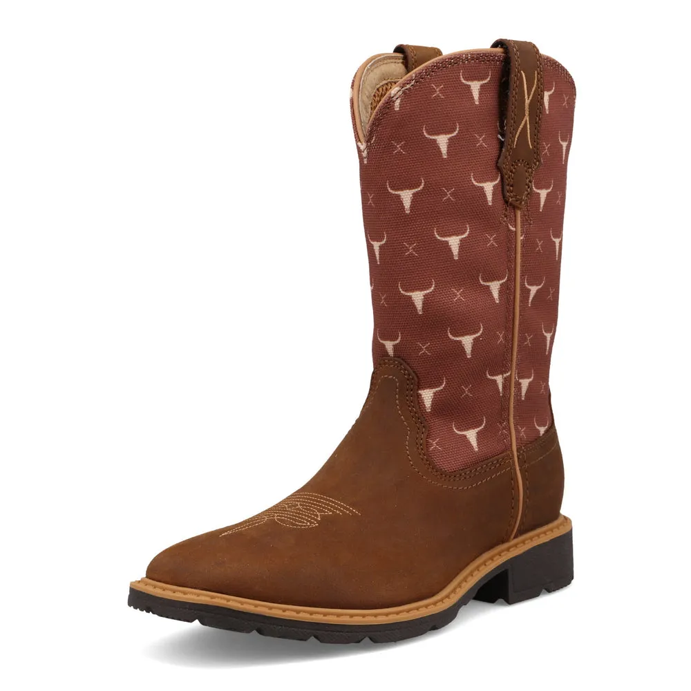 Twisted X Cowboy Work Oiled Saddle / Sierra