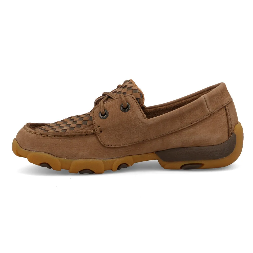 Twisted X Boat Shoe Driving Moc Camel / Desert Palm