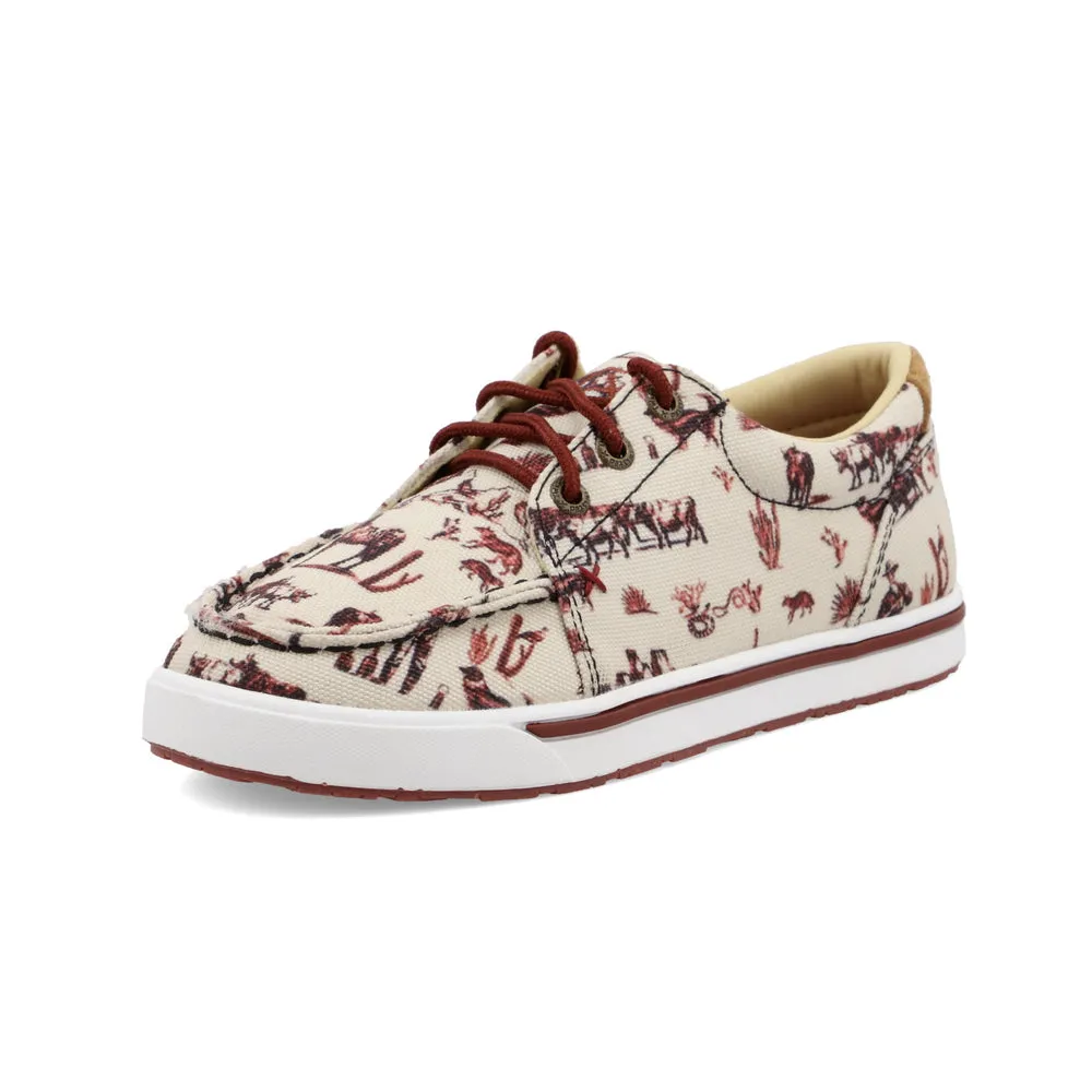 Twisted X Kicks Maroon / Ivory