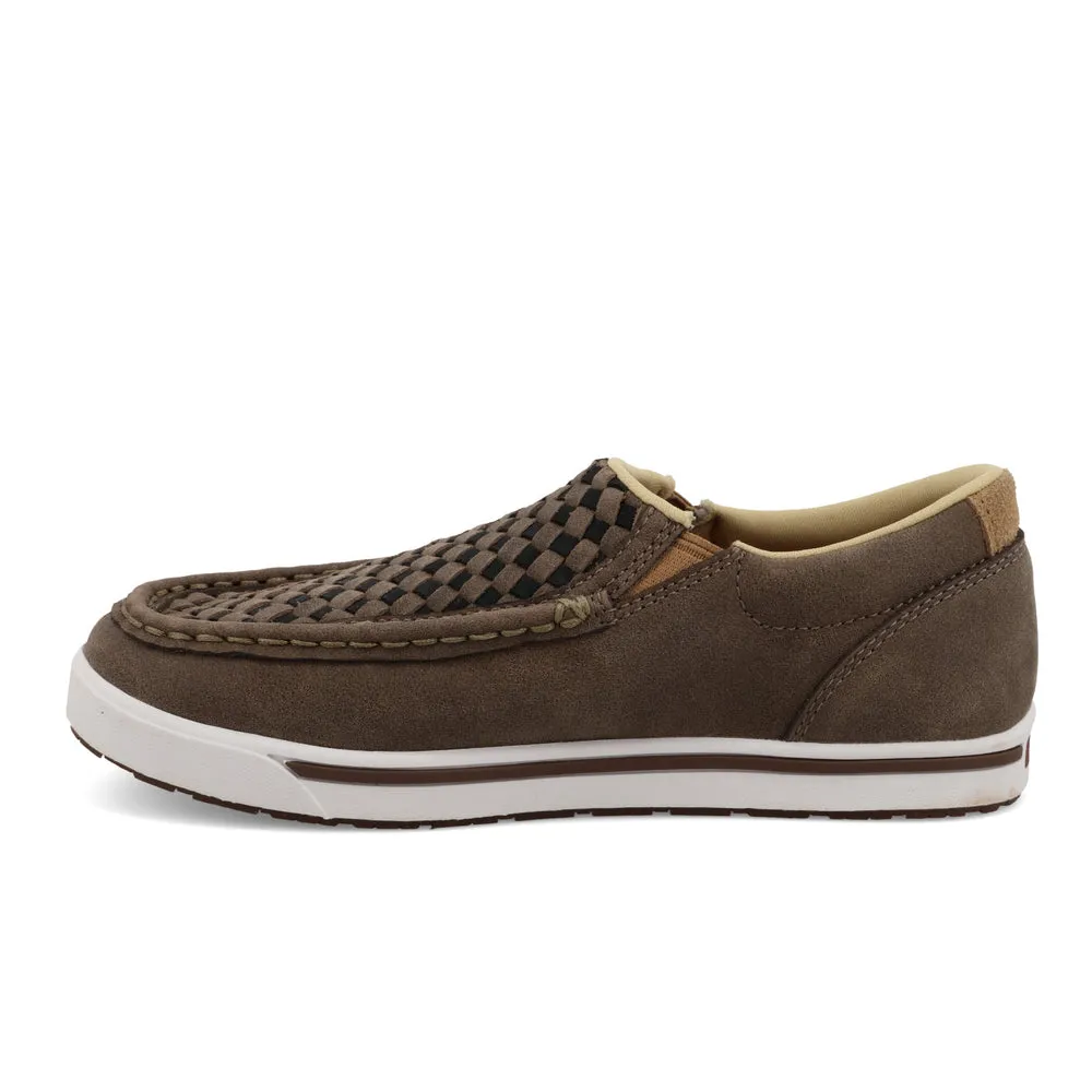 Twisted X Slip-On Kicks Taupe Grey / Black