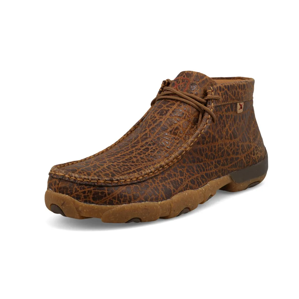 Twisted X Chukka Driving Moc Golden Elephant Print