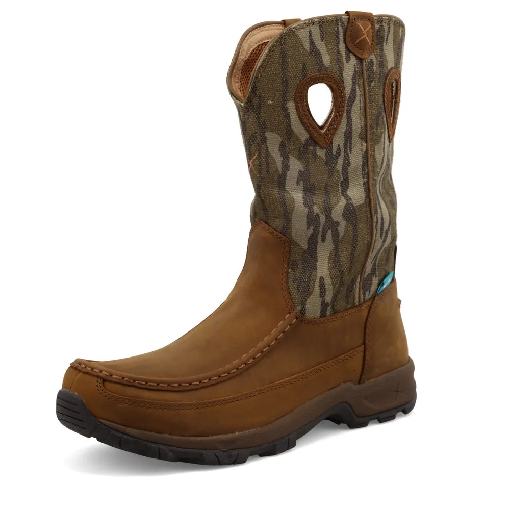 Twisted X 11″ Pull On Hiker Boot Mossy Oak® Bottomland® Camo / Distressed Saddle