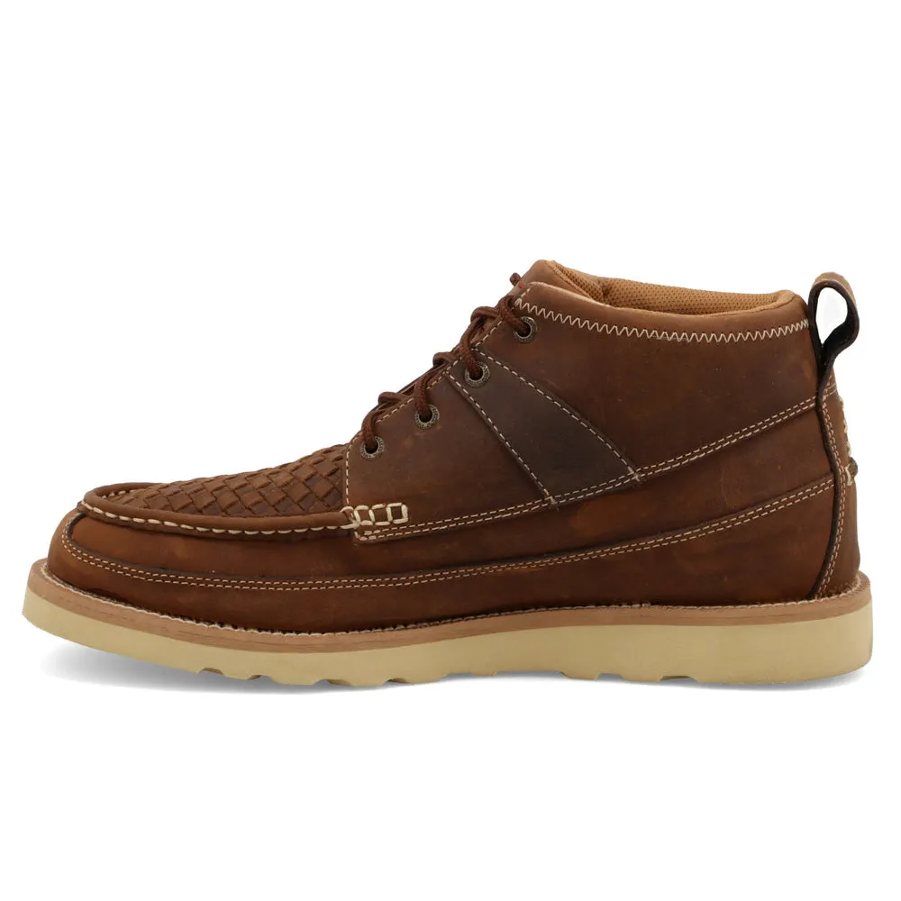 Twisted X 4″ Wedge Sole Boot Woven Saddle / Oiled Saddle