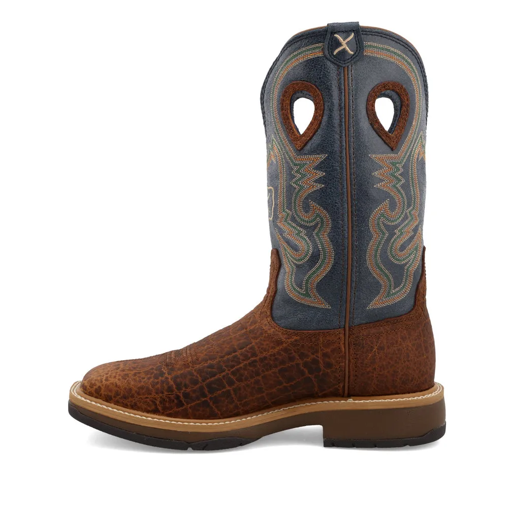 Twisted X 12″ Horseman Distressed Saddle / Peacock