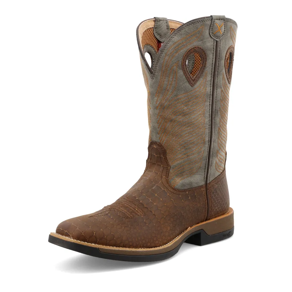 Twisted X 12″ Tech X™ Boot Brown / Grey