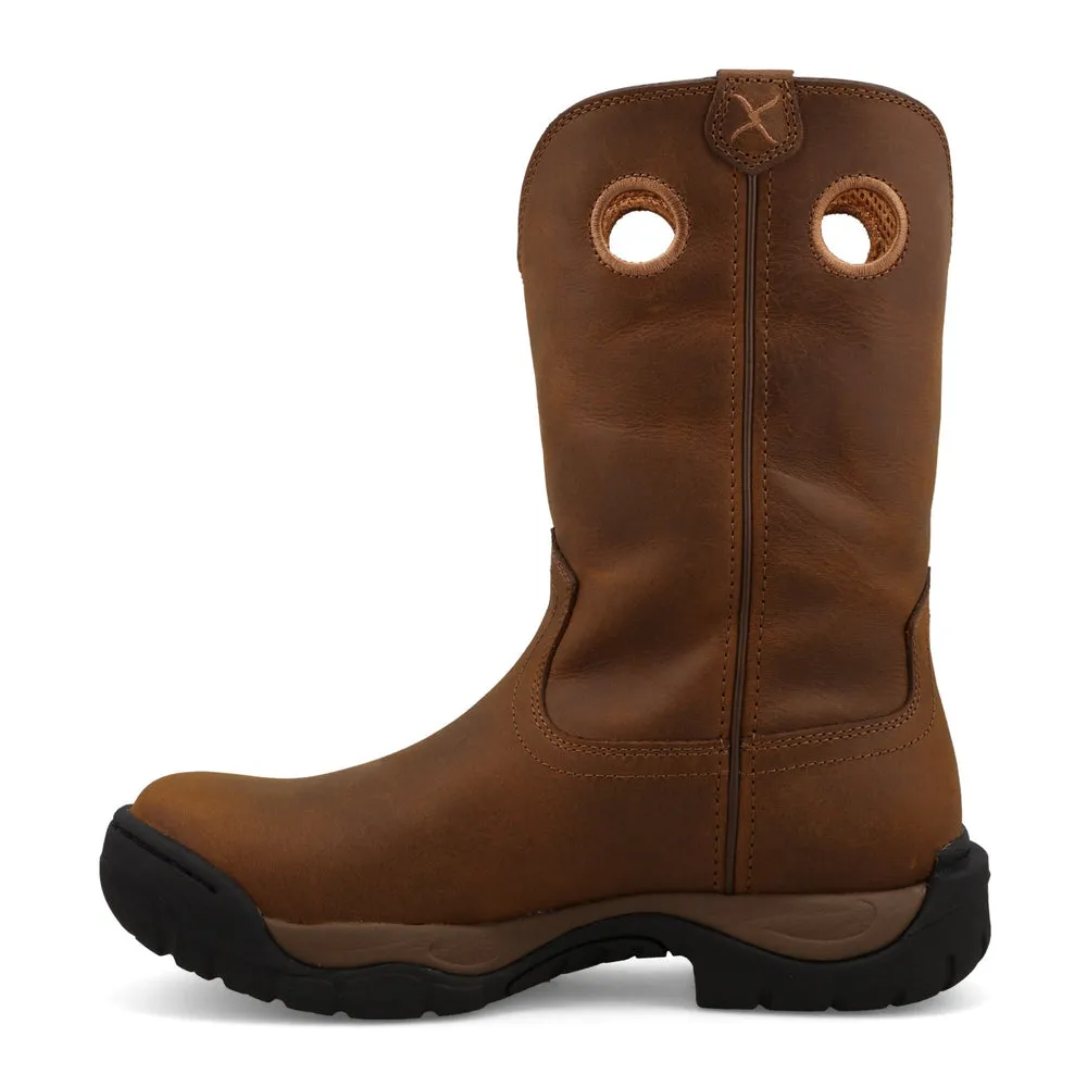Twisted X 11″ All Around Work Boot Distressed Saddle