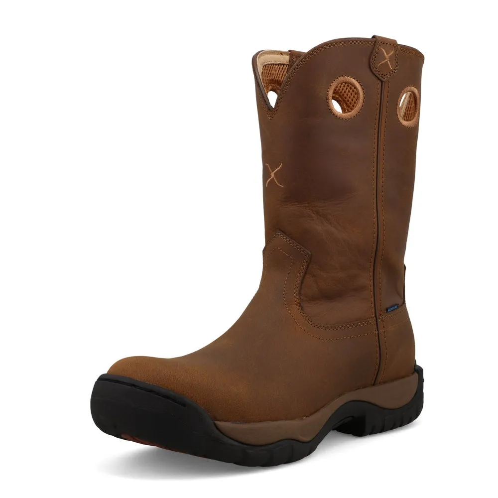 Twisted X 11″ All Around Work Boot Distressed Saddle