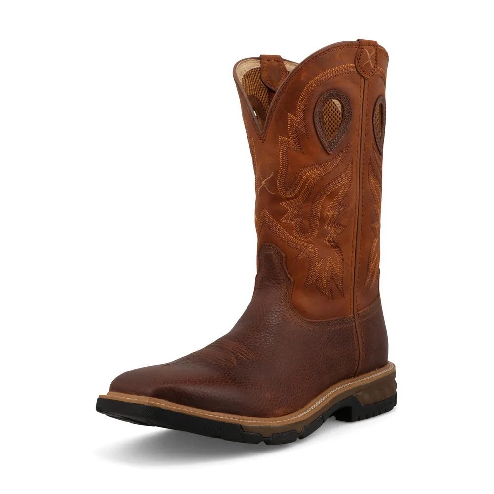 Twisted X 12″ Western Work Boot Ginger / Rust