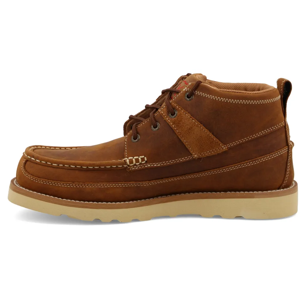 Twisted X 4″ Work Wedge Sole Boot Oiled Saddle