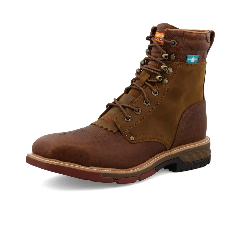Twisted X 8″ CellStretch® Lacer Distressed Saddle / Cognac