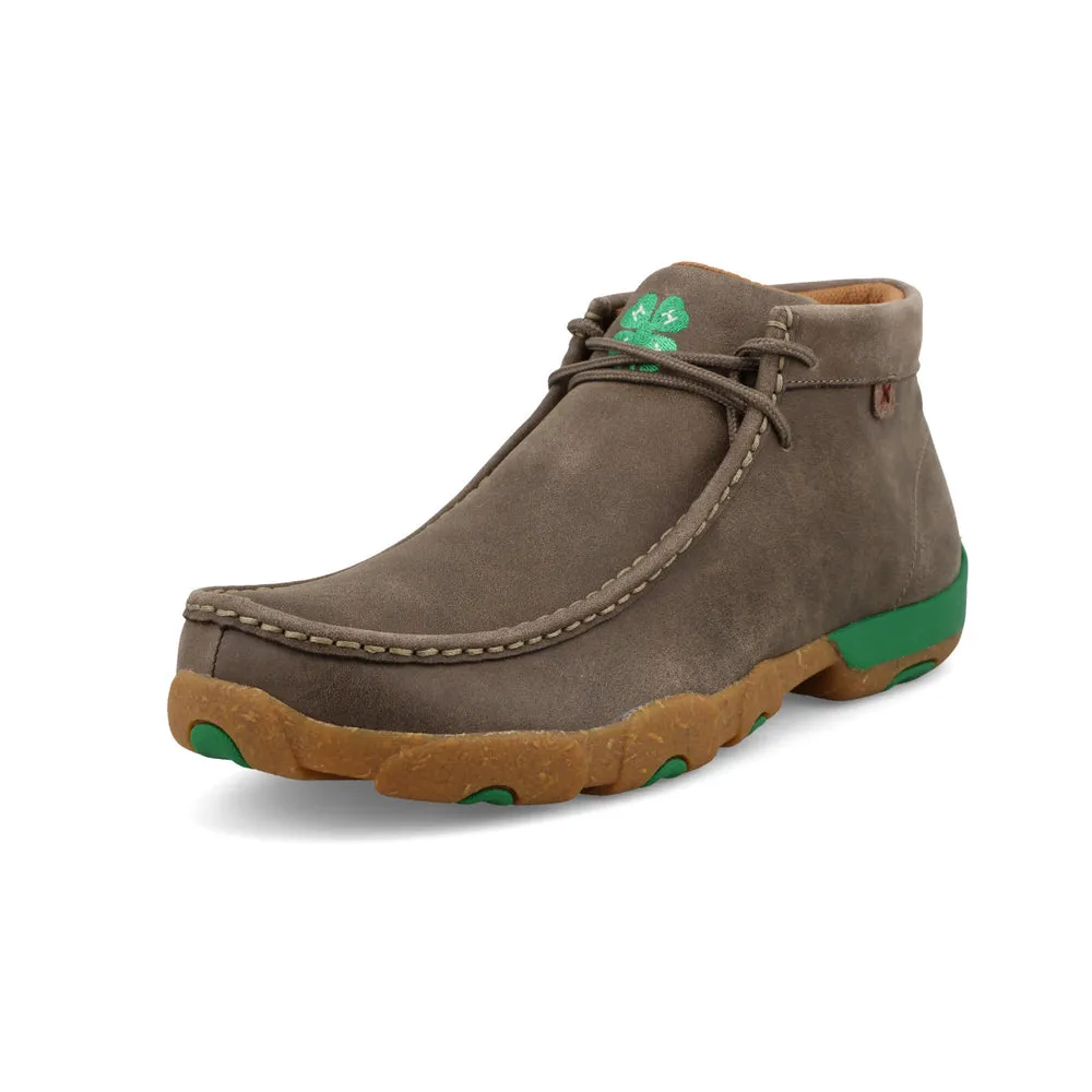 Twisted X Chukka Driving Moc Deep Taupe / Kelly Green Twisted X Chukka Driving Moc Deep Taupe / Kelly Green