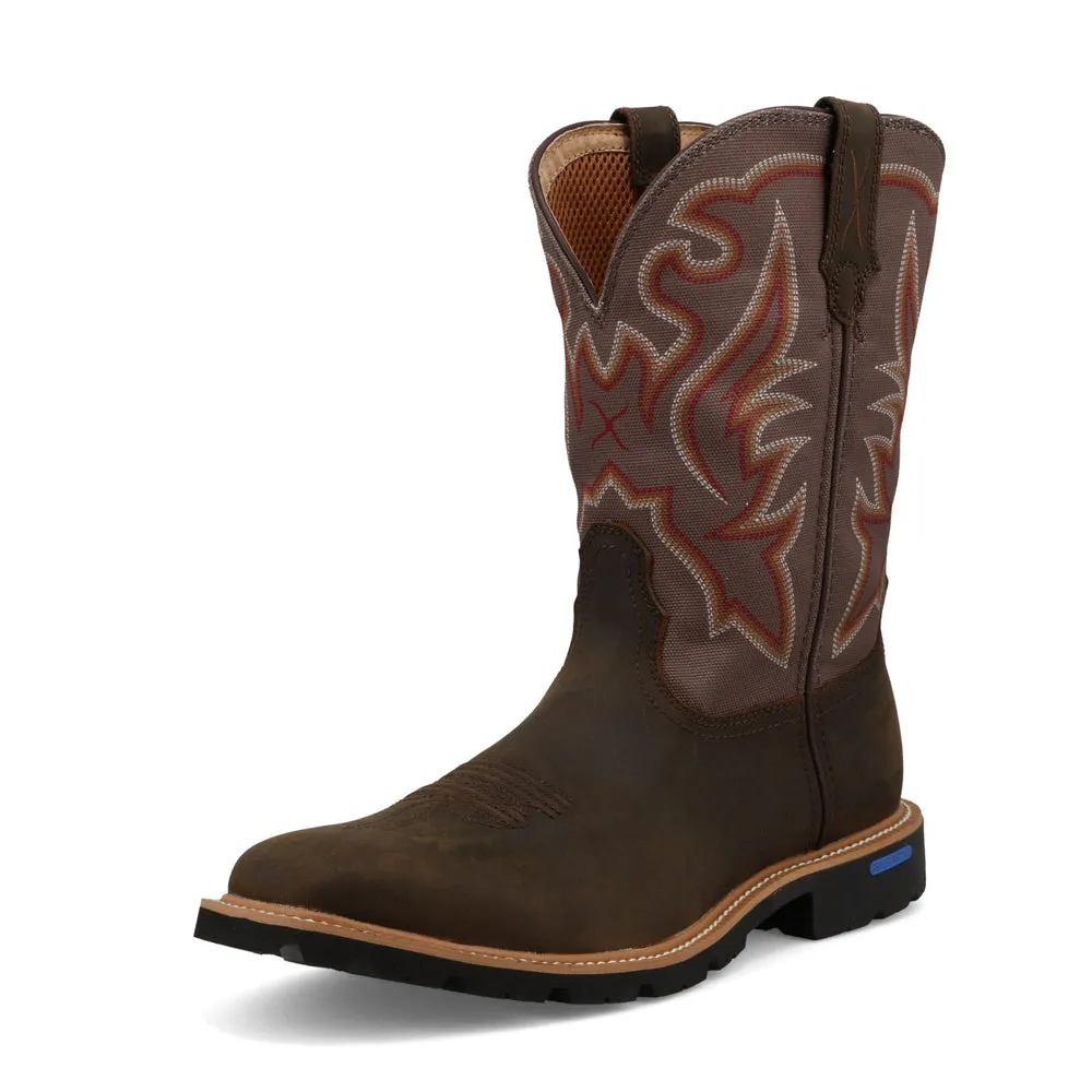 Twisted X 11″ Tech X™ Boot Dark Mocha Brown / Gargoyle