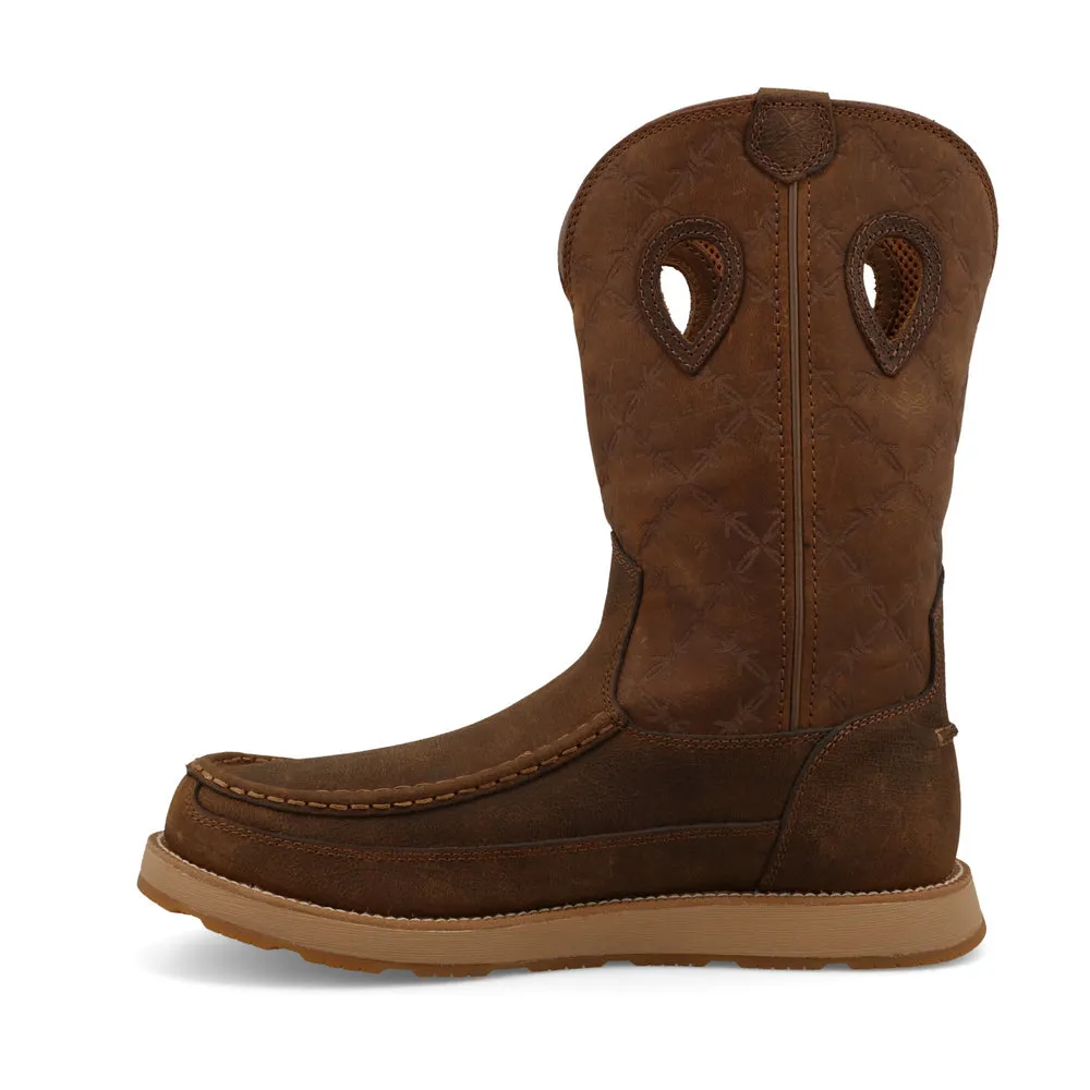 Twisted X 11″ Work Pull On Wedge Sole Boot Brunette / Pecan