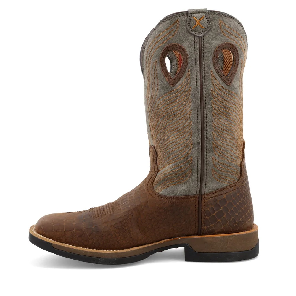 Twisted X 12″ Tech X™ Boot Brown / Grey