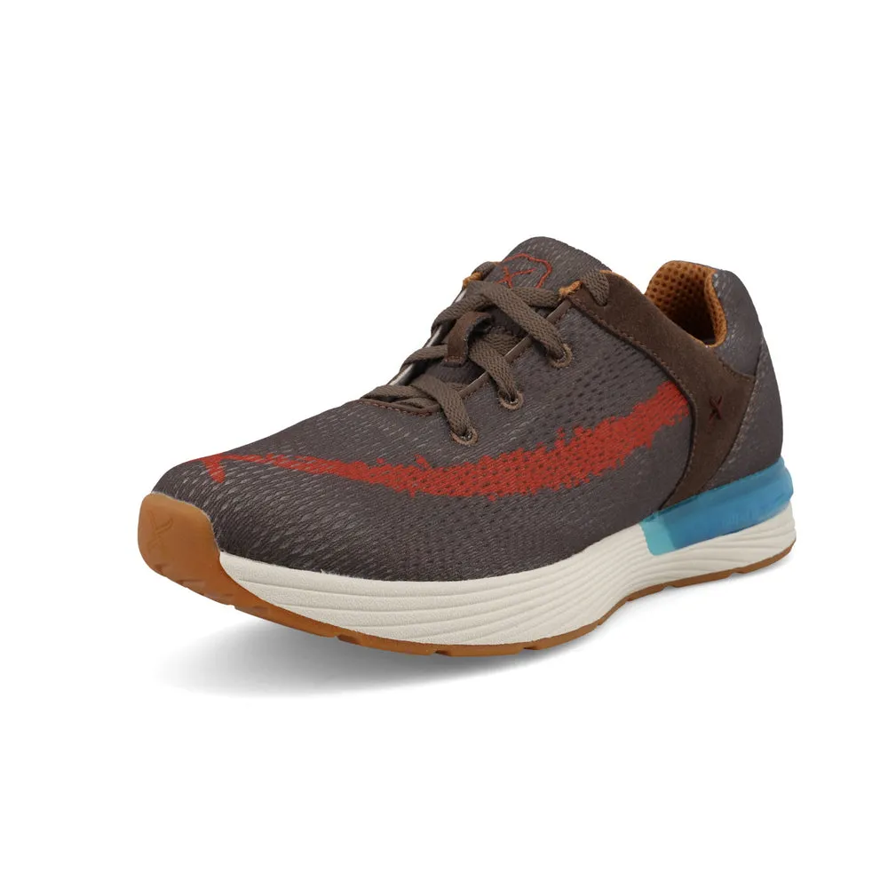 Twisted X CellStretch Active™ Dark Taupe / Grenadine
