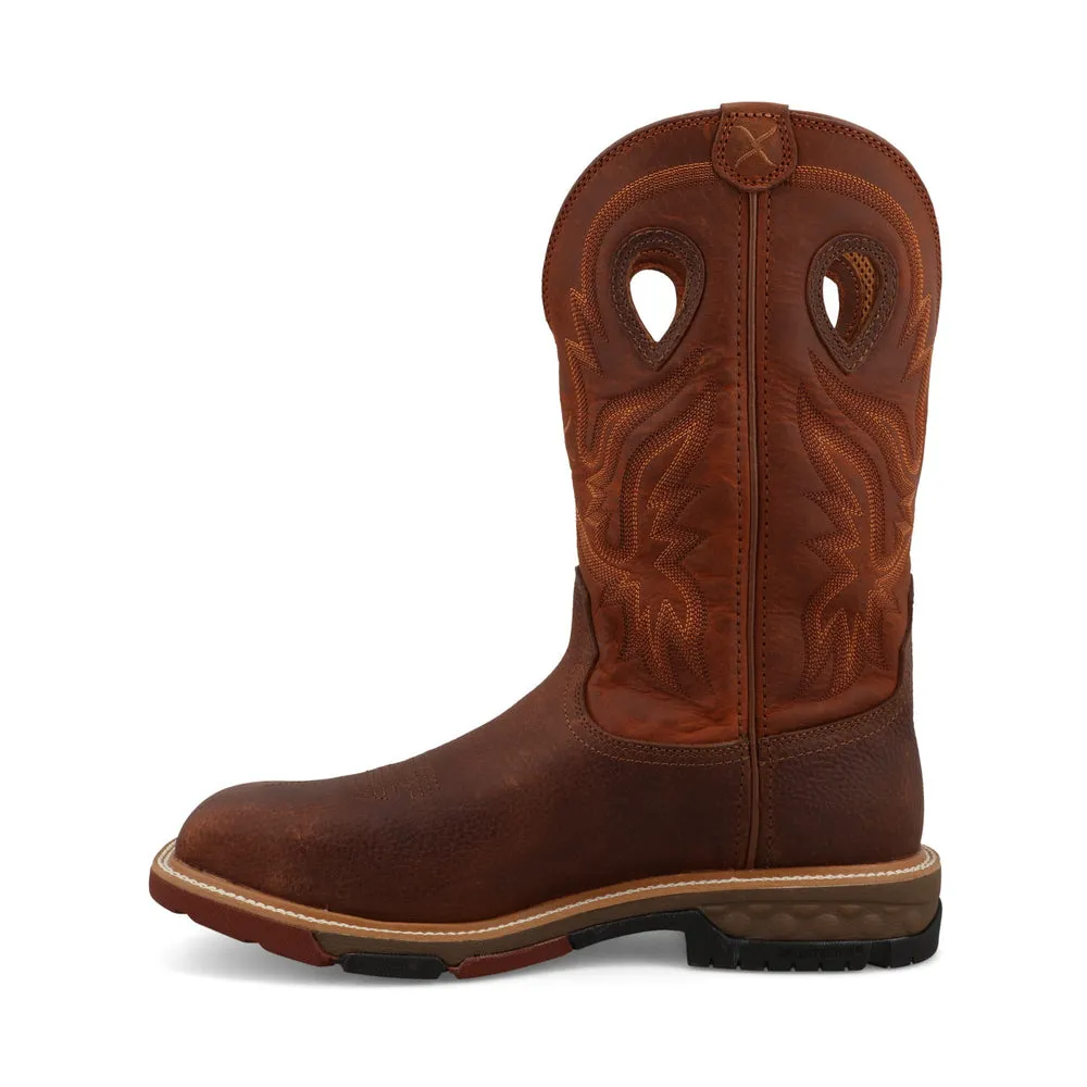 Twisted X 12″ Western Work Boot Ginger / Rust