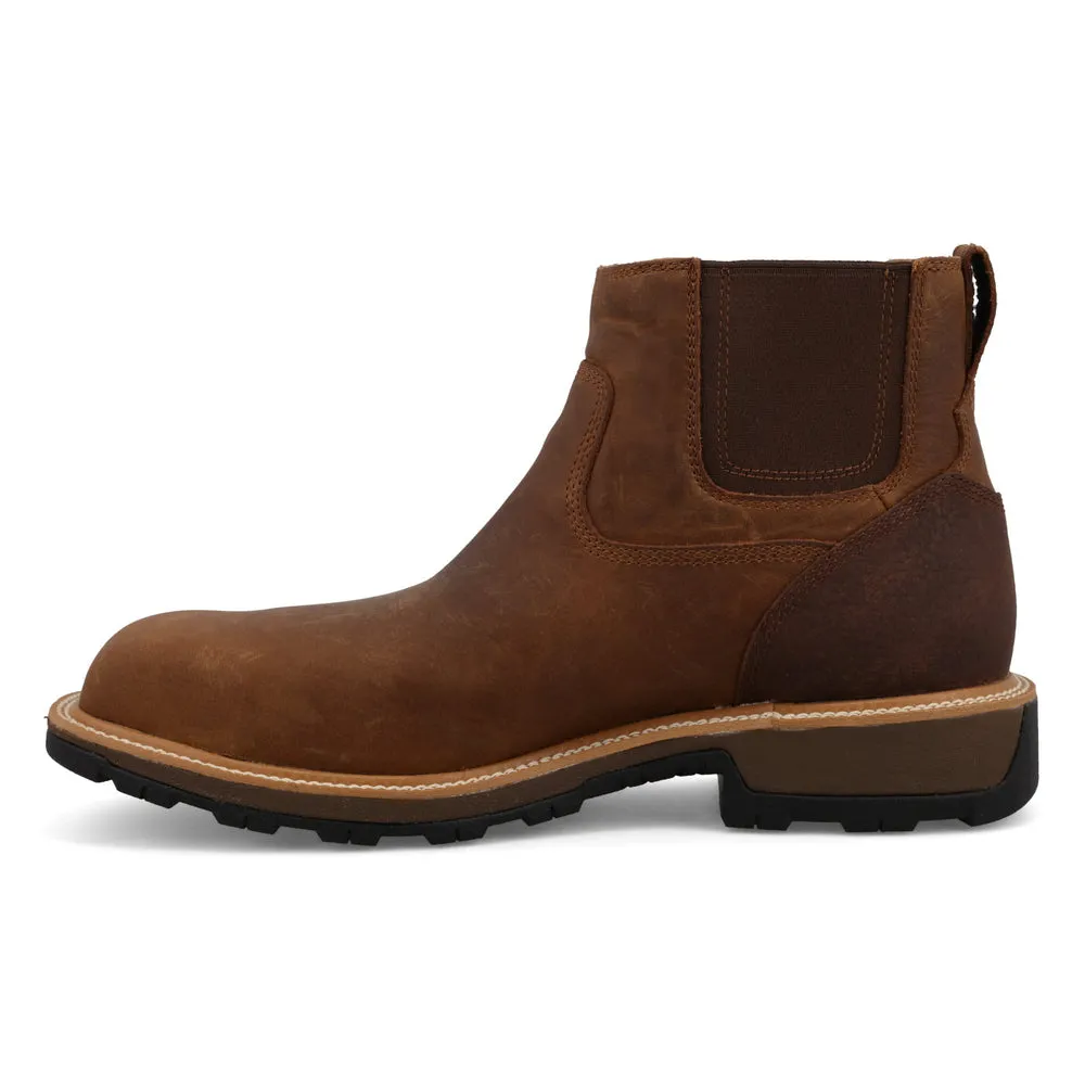 Twisted X 6″ Chelsea UltraLite X™ Work Boot Russet / Dark Brown
