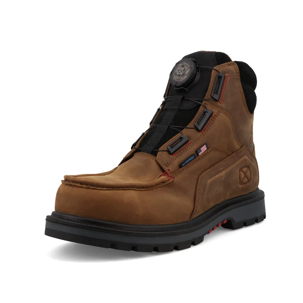 Twisted X 6″ Quick Draw™ Work Boot Brown / Black