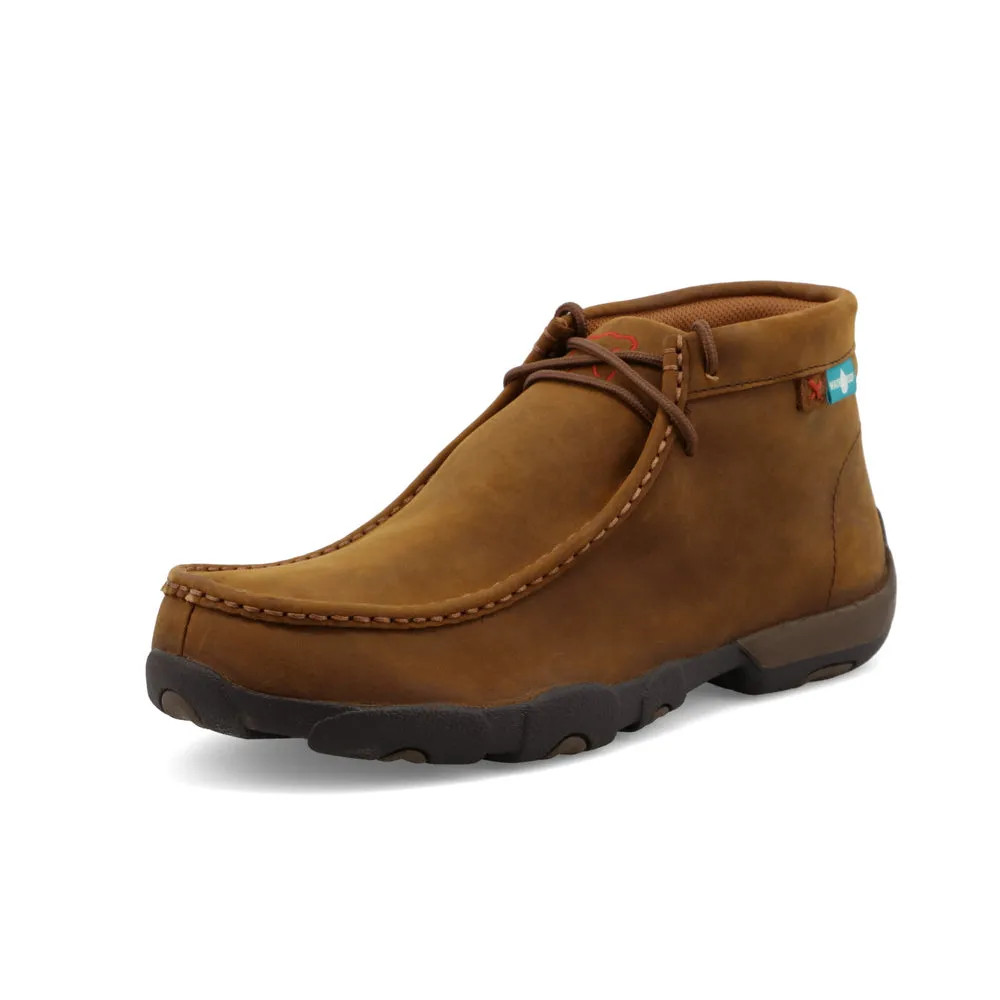Twisted X Work Chukka Driving Moc Distressed Saddle