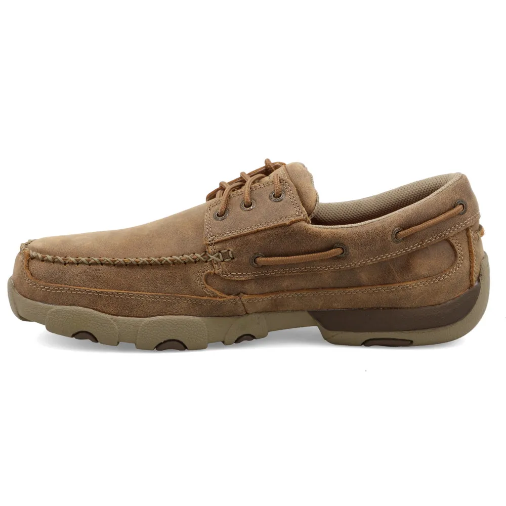 Twisted X Work Boat Shoe Driving Moc Bomber