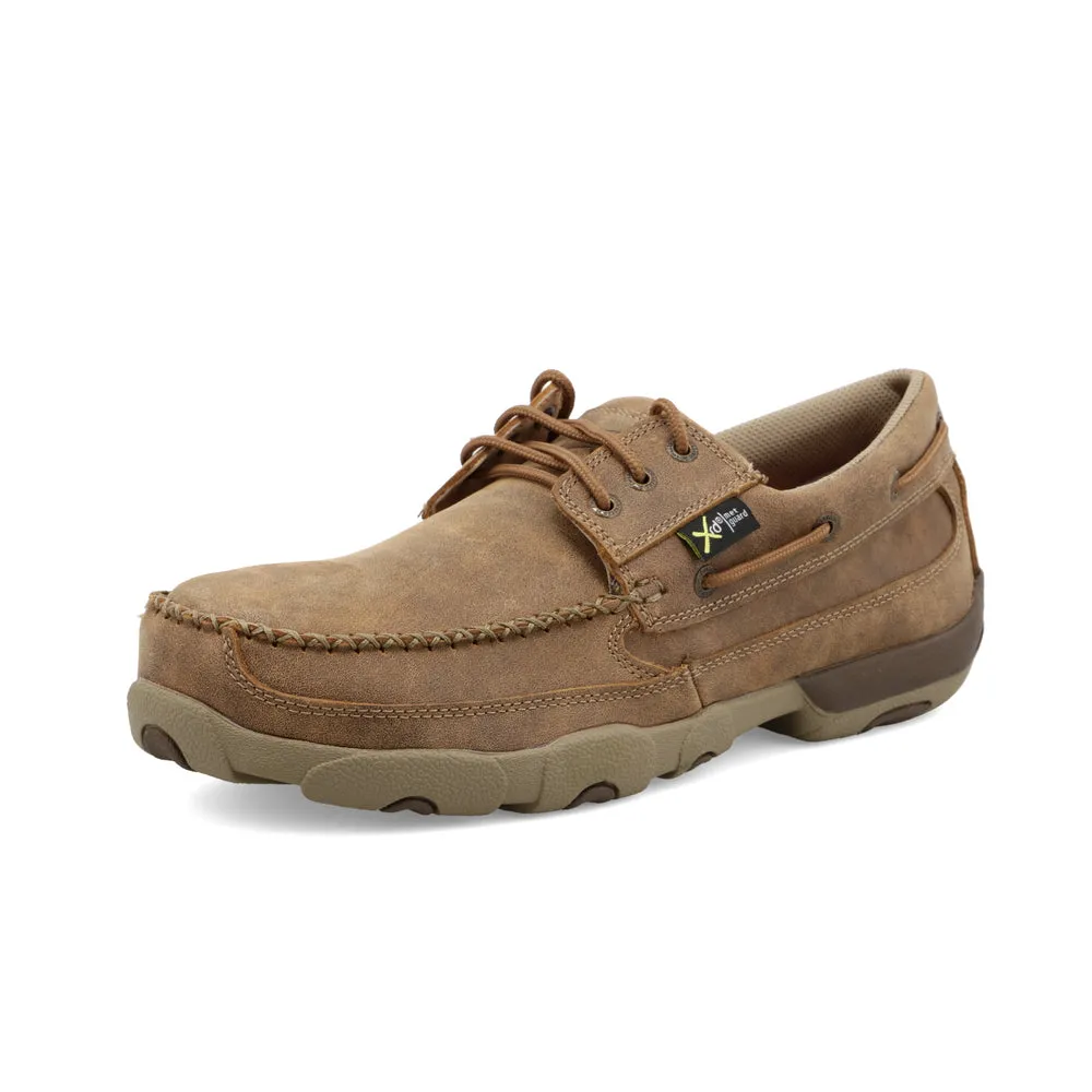 Twisted X Work Boat Shoe Driving Moc Bomber