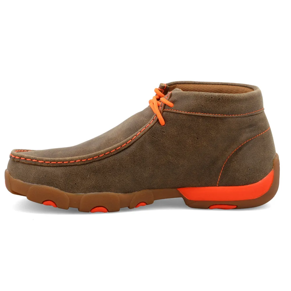 Twisted X Chukka Driving Moc Bomber / Neon Orange