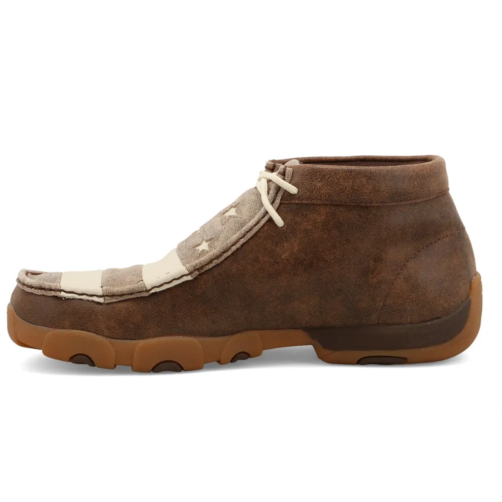 Twisted X Chukka Driving Moc Brown / Ivory