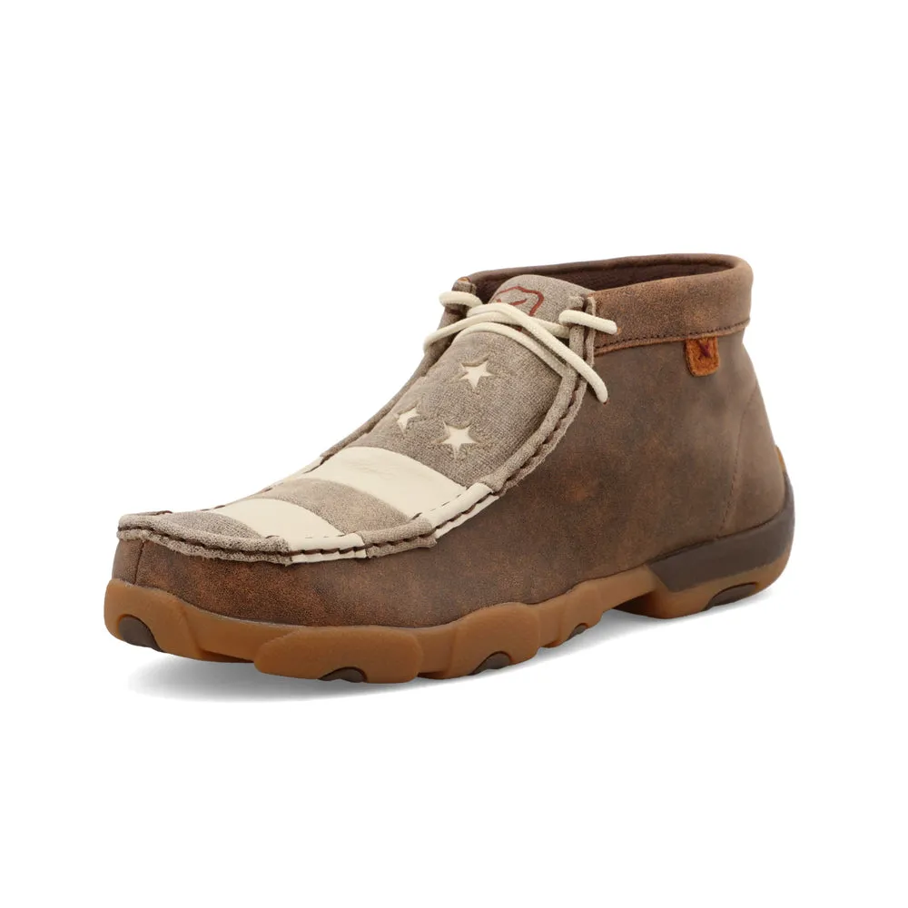Twisted X Chukka Driving Moc Brown / Ivory