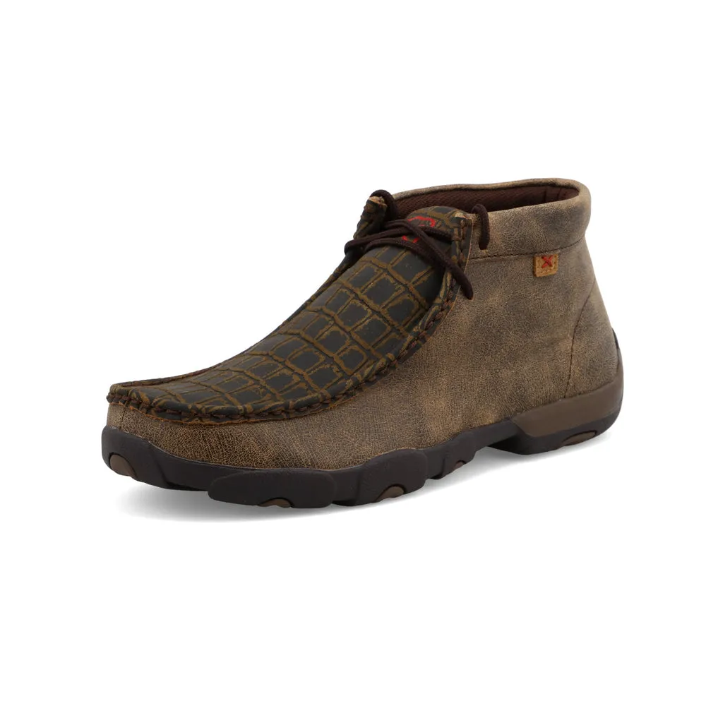 Twisted X Chukka Driving Moc Caiman Print / Brown Twisted X Chukka Driving Moc Caiman Print / Brown