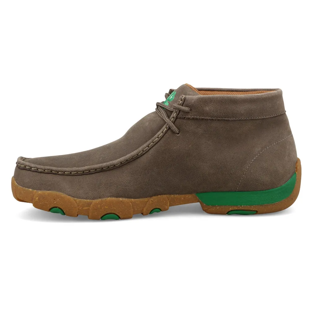 Twisted X Chukka Driving Moc Deep Taupe / Kelly Green