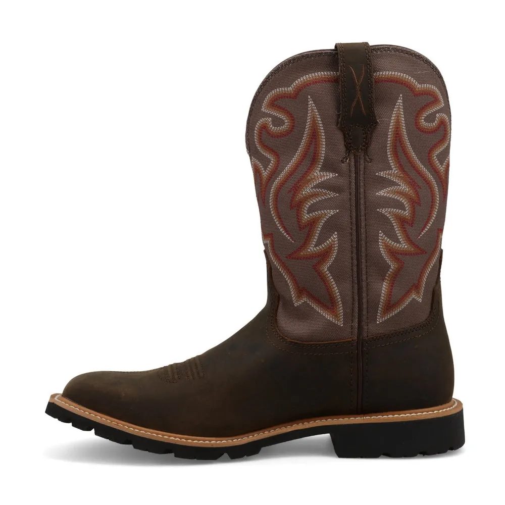 Twisted X 11″ Tech X™ Boot Dark Mocha Brown / Gargoyle