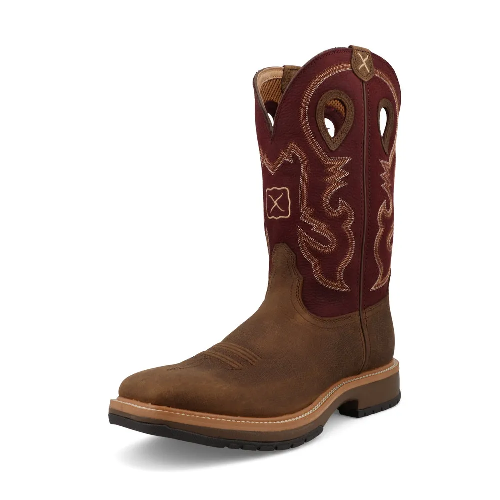 Twisted X 12″ Horseman Brunette / Oxblood