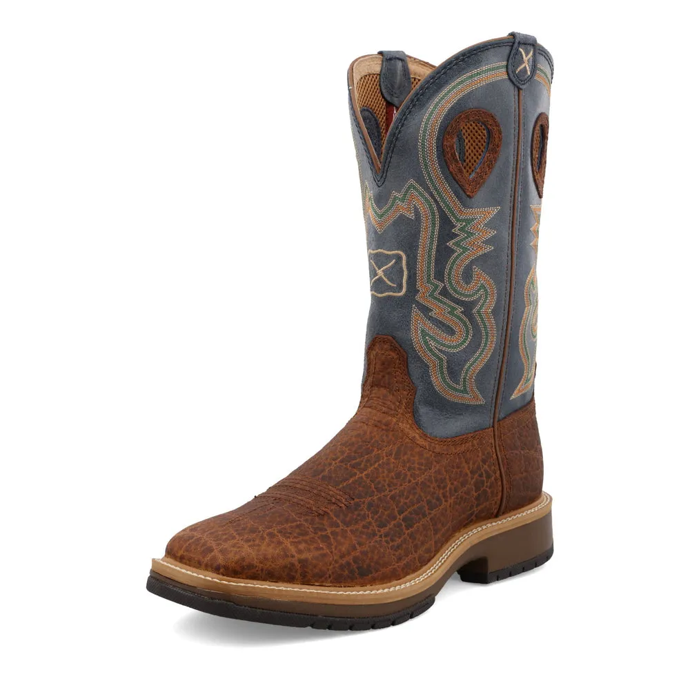 Twisted X 12″ Horseman Distressed Saddle / Peacock