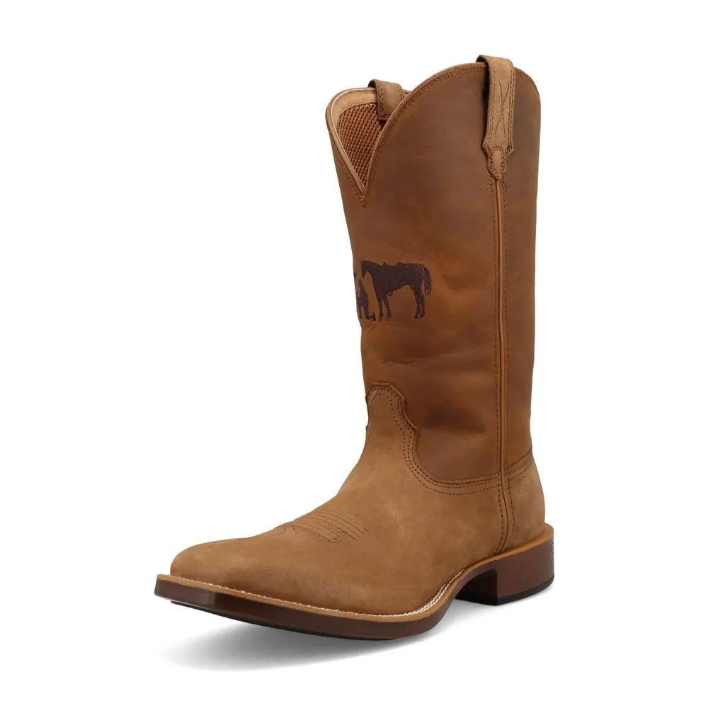 Twisted X 13″ Top Hand Camel, Pecan, / Dark Brown